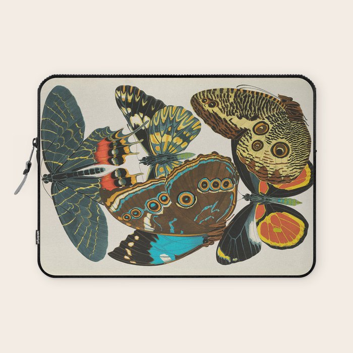 Vintage Butterfly Illustration EA Seguy Papillon Laptop Sleeve Gallery Image 1