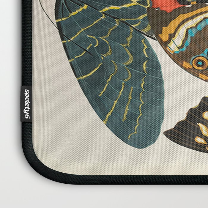 Vintage Butterfly Illustration EA Seguy Papillon Laptop Sleeve Gallery Image 3