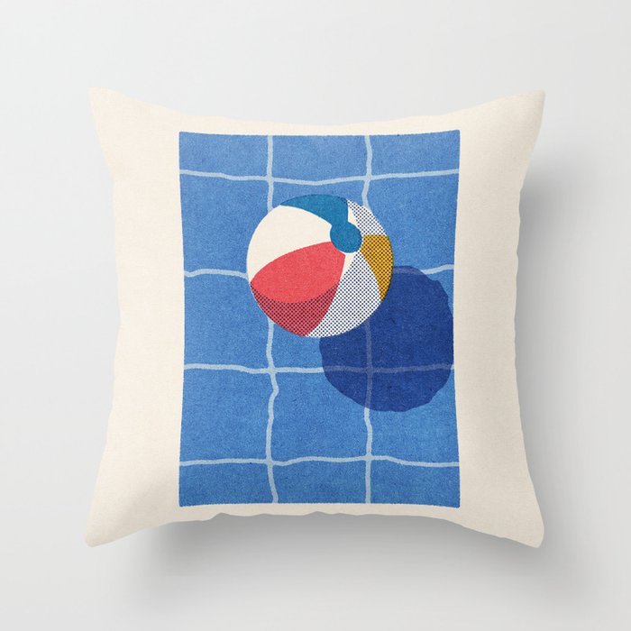 BALLS / Beach Ball II Throw Pillow Gallery Image 6