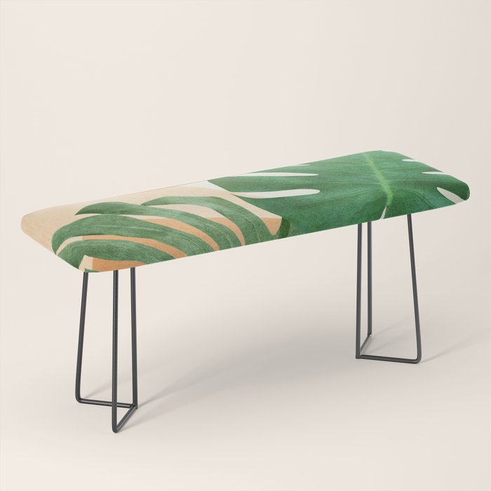 Monstera Leaves Bench Gallery Image 1