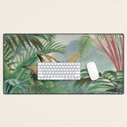Sarus crane in the forest Desk Mat Gallery Image 1