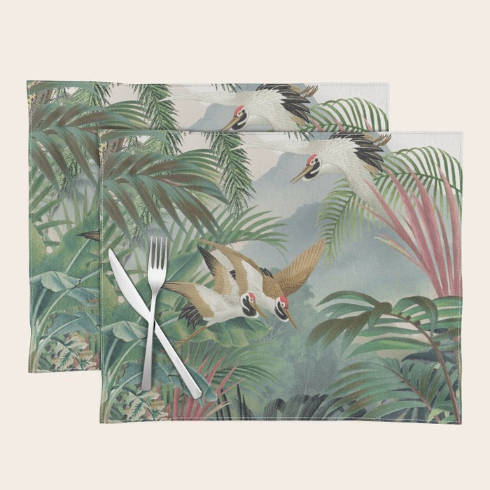 Sarus crane in the forest Placemat Gallery Image 1