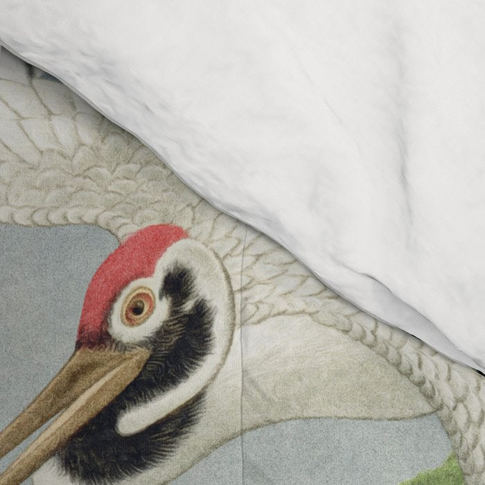 Sarus crane in the forest Comforter Gallery Image 4