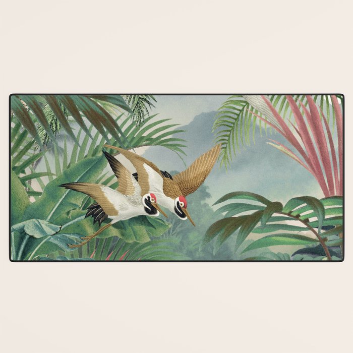 Sarus crane in the forest Desk Mat Gallery Image 3