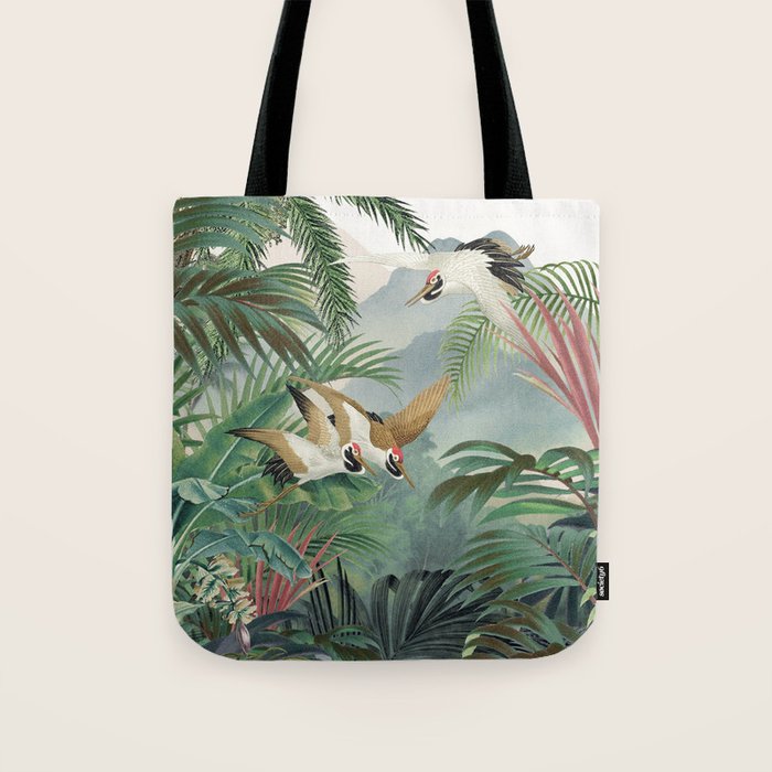 Sarus crane in the forest Tote Bag Gallery Image 1