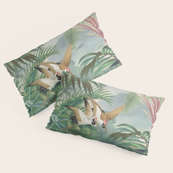 Sarus crane in the forest Pillow Sham Gallery Image 2