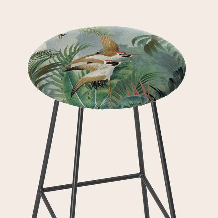 Sarus crane in the forest Stool Gallery Image 2