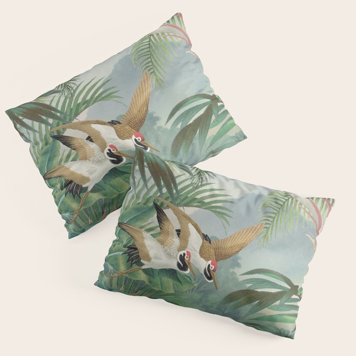 Sarus crane in the forest Pillow Sham Gallery Image 1