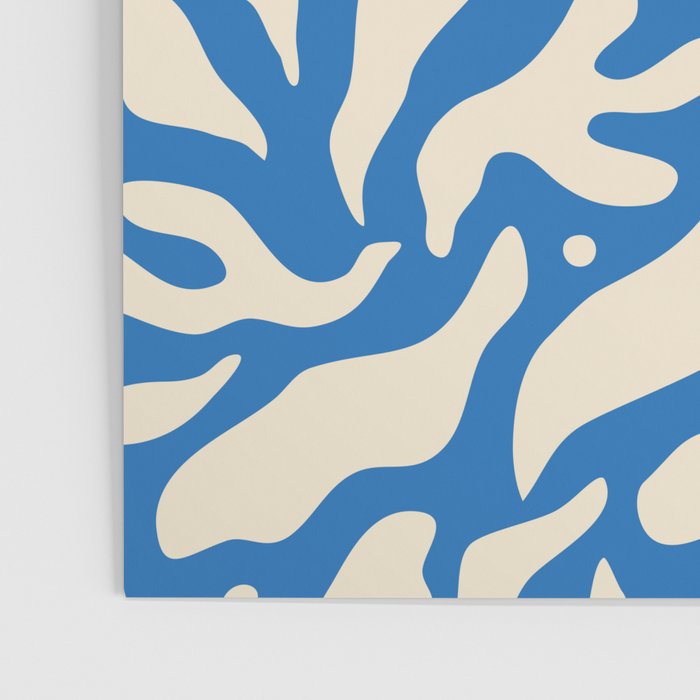 Abstract blue flower petal nature art pattern Poster Gallery Image 3