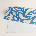 Abstract blue flower petal nature art pattern Wrapping Paper Gallery Image 2