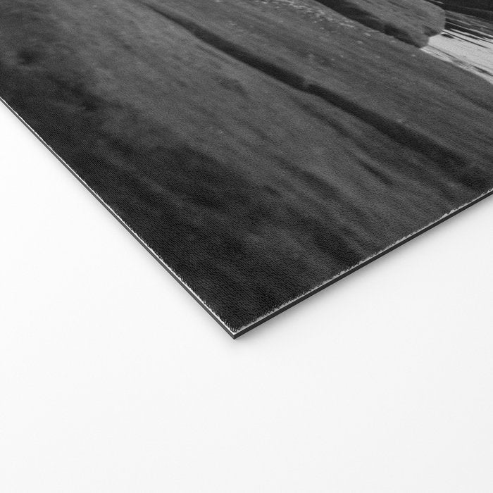 Rocky Pier Lake Erie Cleveland Ohio Black White Coastal Photography Print Welcome Mat Gallery Image 2