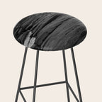 Rocky Pier Lake Erie Cleveland Ohio Black White Coastal Photography Print Stool Gallery Image 2