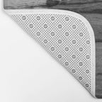 Rocky Pier Lake Erie Cleveland Ohio Black White Coastal Photography Print Bath Mat Gallery Image 2