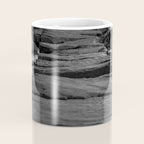 Rocky Pier Lake Erie Cleveland Ohio Black White Coastal Photography Print Coffee Mug Gallery Image 4