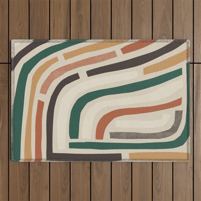 Labyrinth #2 Outdoor Rug Gallery Image 1