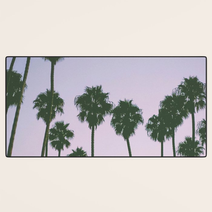 palm trees sunset iii Desk Mat Gallery Image 3