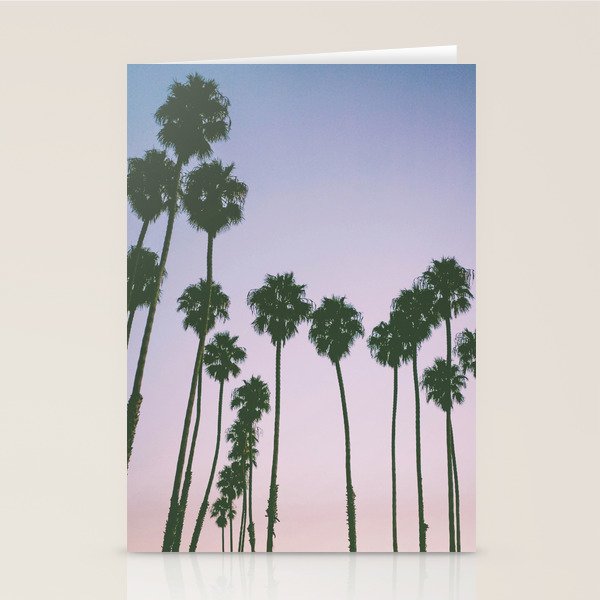 palm trees sunset iii Stationery Card Gallery Image 2