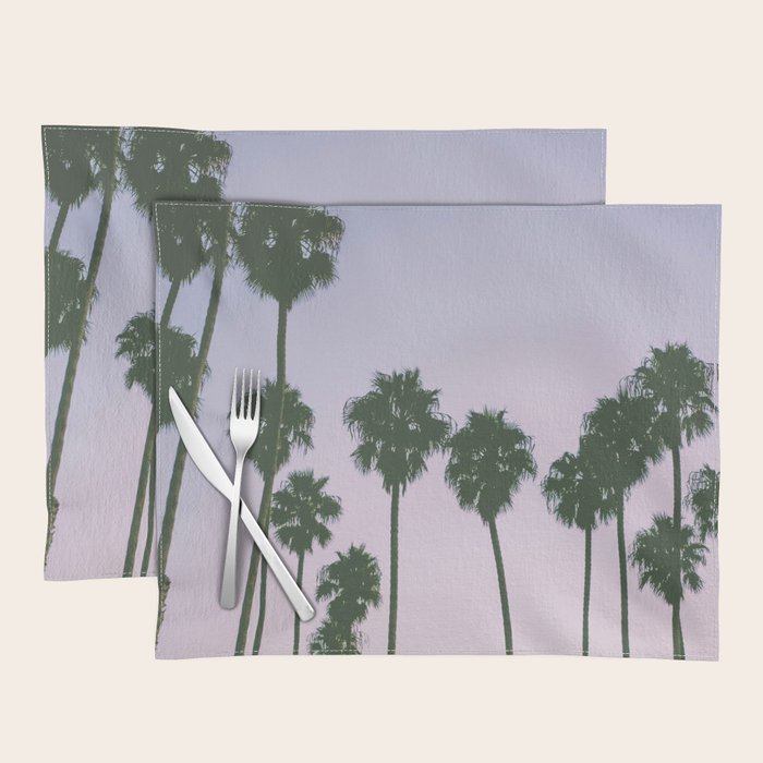 palm trees sunset iii Placemat Gallery Image 1