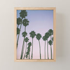palm trees sunset iii Mini Art Print Gallery Image 1