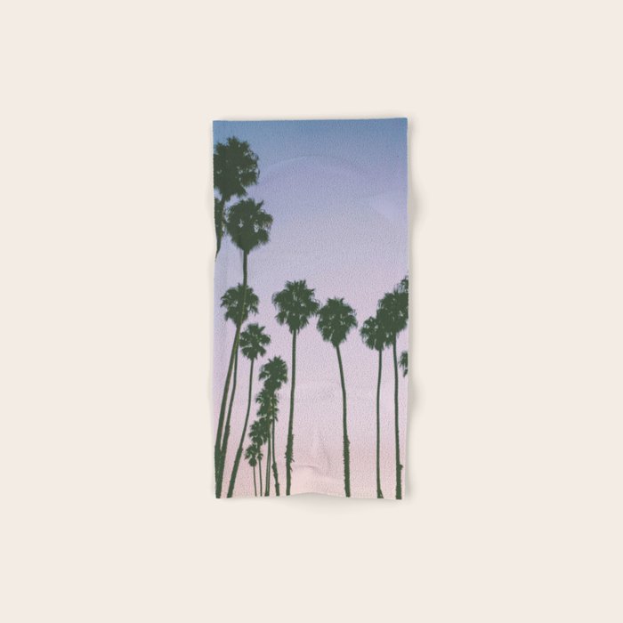 palm trees sunset iii Bath Towel Gallery Image 1