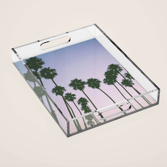 palm trees sunset iii Acrylic Tray Gallery Image 1