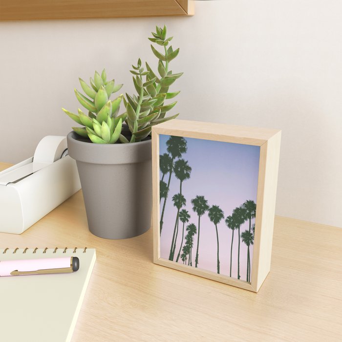 palm trees sunset iii Mini Art Print Gallery Image 2