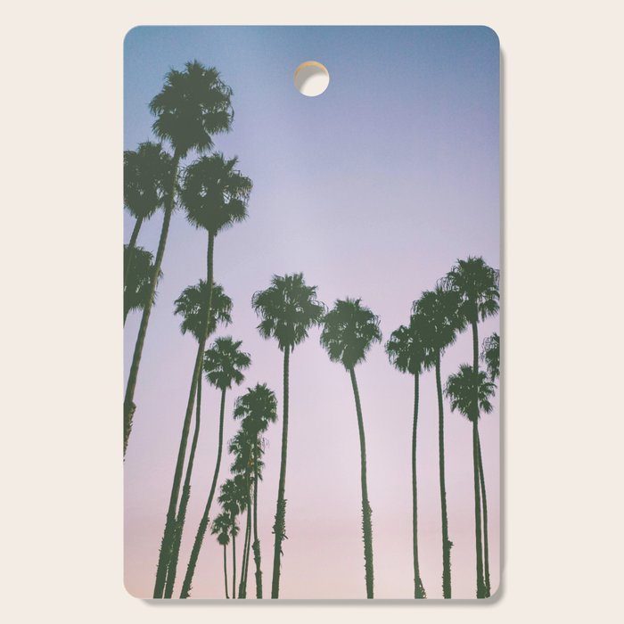 palm trees sunset iii Cutting Board Gallery Image 1