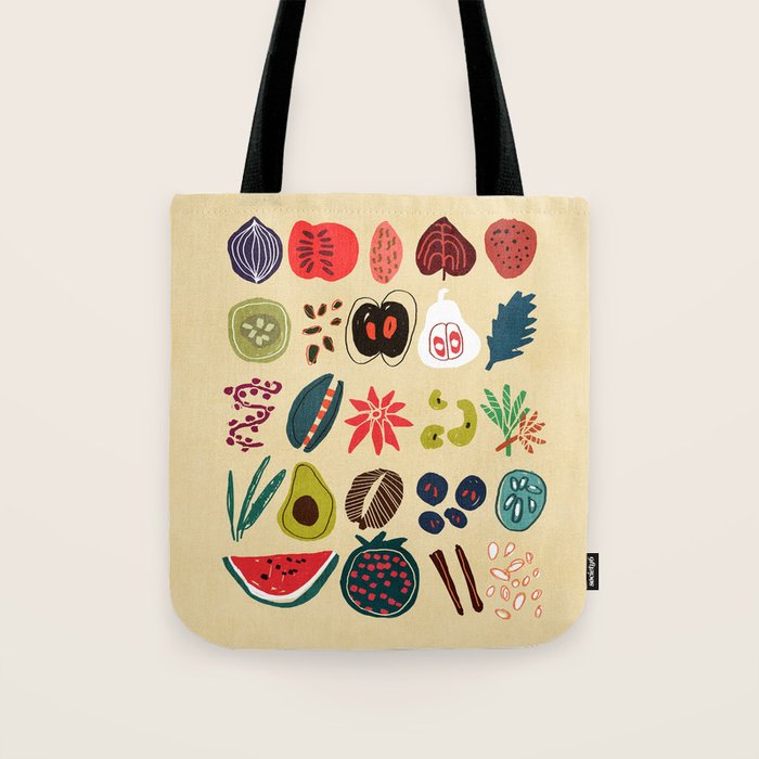 Fruit and Spice Rack Tote Bag Gallery Image 1