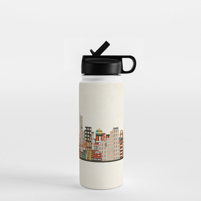 boston city skyline Water Bottle Gallery Image 1