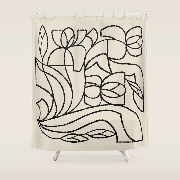 Linear Iris Shower Curtain Gallery Image 1