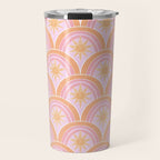 Bohemian Sunburst Mosaic Travel Mug Gallery Image 1
