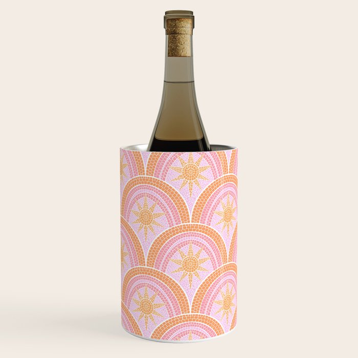 Bohemian Sunburst Mosaic Wine Chiller Gallery Image 2