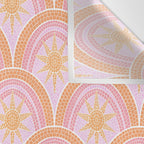 Bohemian Sunburst Mosaic Wall Tapestry Gallery Image 3