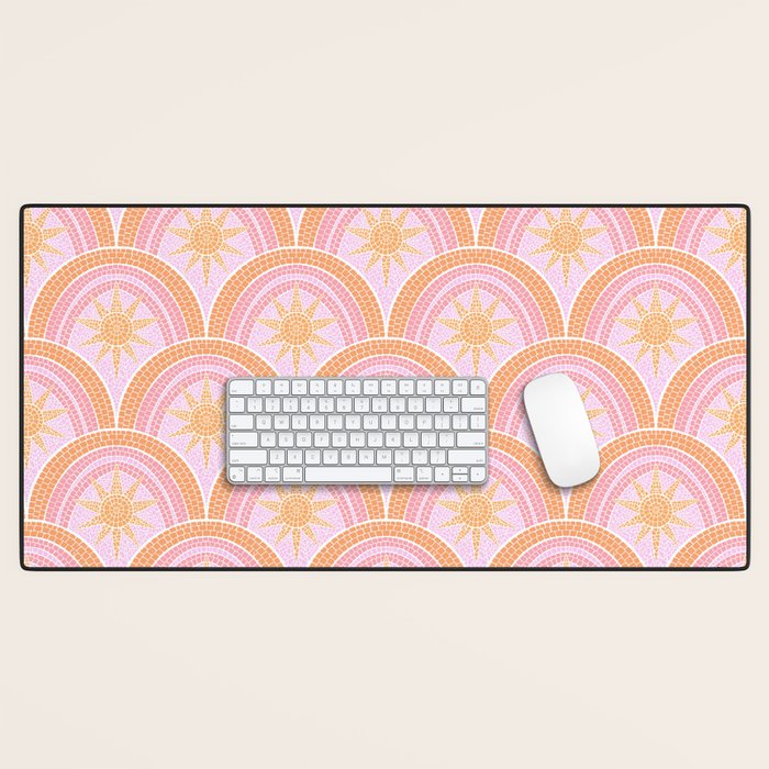 Bohemian Sunburst Mosaic Desk Mat Gallery Image 1
