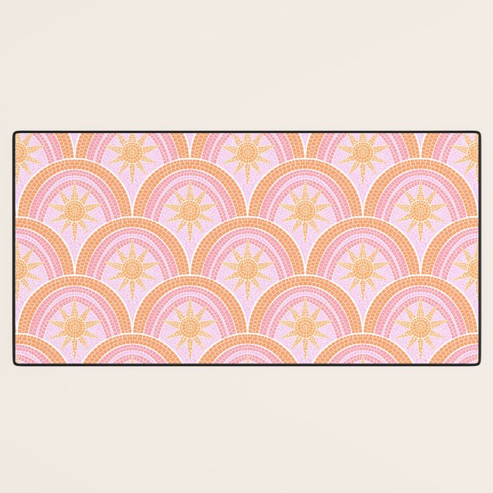 Bohemian Sunburst Mosaic Desk Mat Gallery Image 3