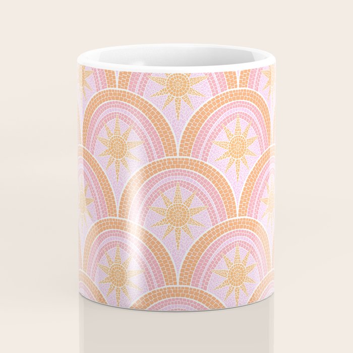 Bohemian Sunburst Mosaic Coffee Mug Gallery Image 4