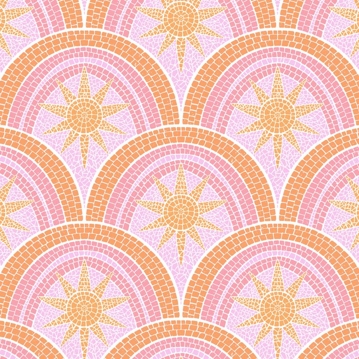 Bohemian Sunburst Mosaic Coffee Mug Gallery Image 2