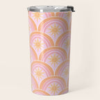 Bohemian Sunburst Mosaic Travel Mug Gallery Image 2