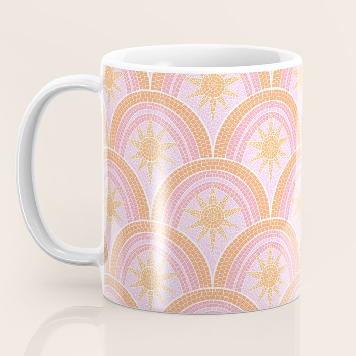 Bohemian Sunburst Mosaic Coffee Mug Gallery Image 3