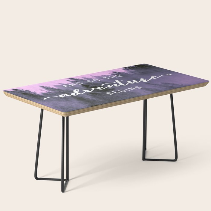 And So The Adventure Begins Pink Forest Coffee Table Gallery Image 1