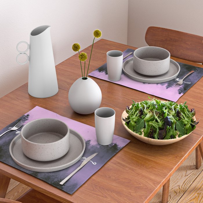 And So The Adventure Begins Pink Forest Placemat Gallery Image 2
