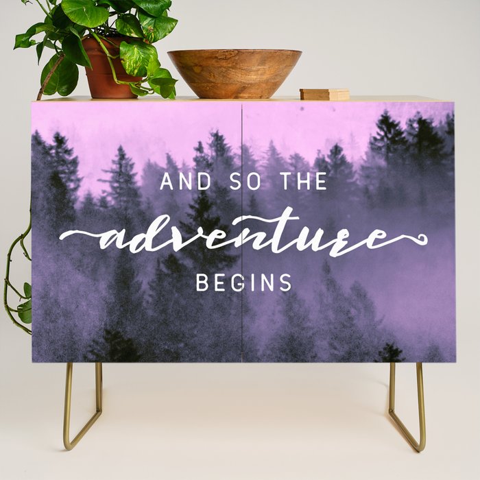 And So The Adventure Begins Pink Forest Credenza Gallery Image 1