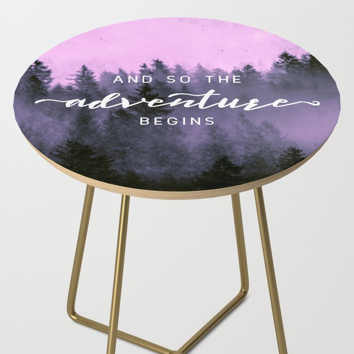 And So The Adventure Begins Pink Forest Side Table Gallery Image 2