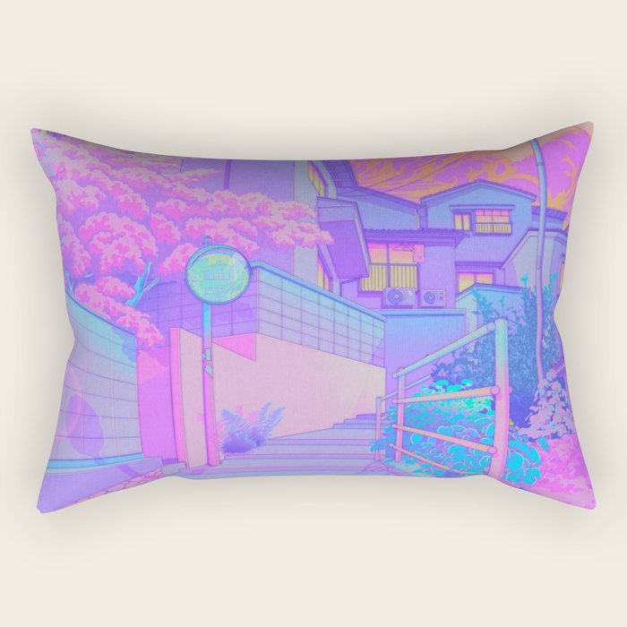Sunset Walk Rectangular Pillow Gallery Image 2