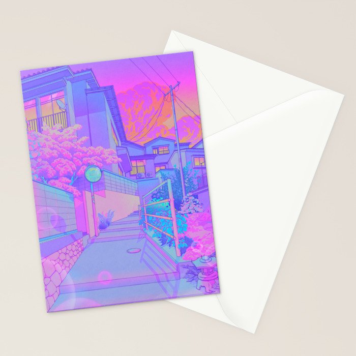 Sunset Walk Stationery Card Gallery Image 2