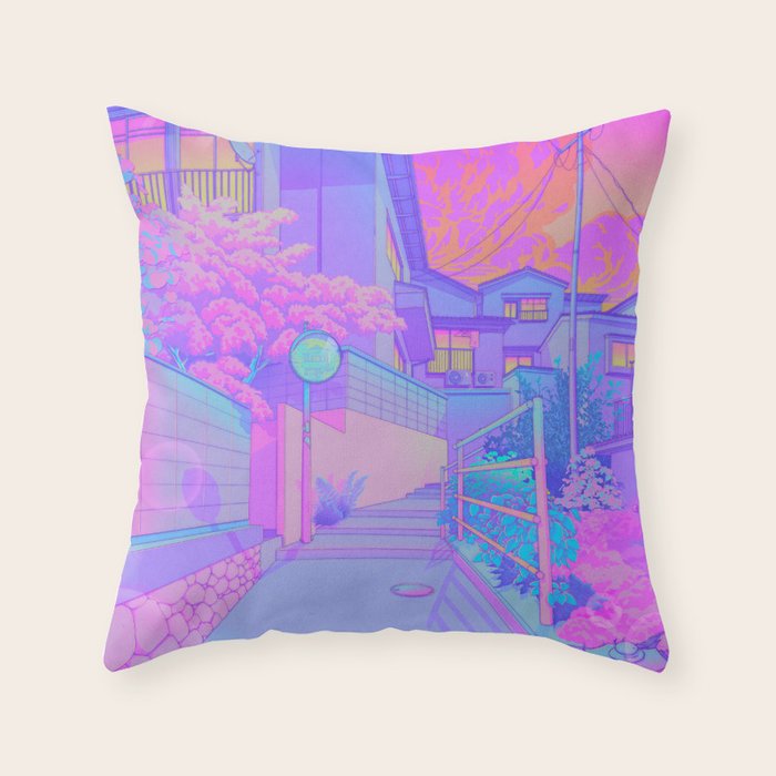 Sunset Walk Throw Pillow Gallery Image 6