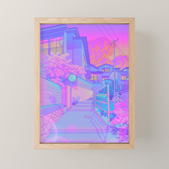 Sunset Walk Mini Art Print Gallery Image 1