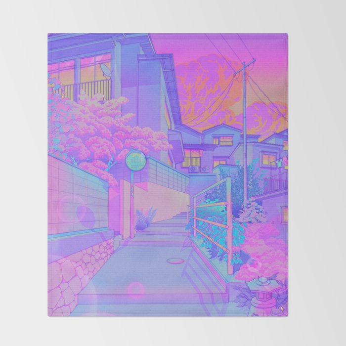 Sunset Walk Throw Blanket Gallery Image 2