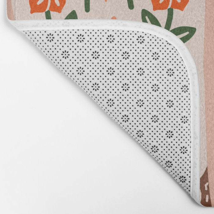 Cowgirl Boots - Orange and Green Bath Mat Gallery Image 2