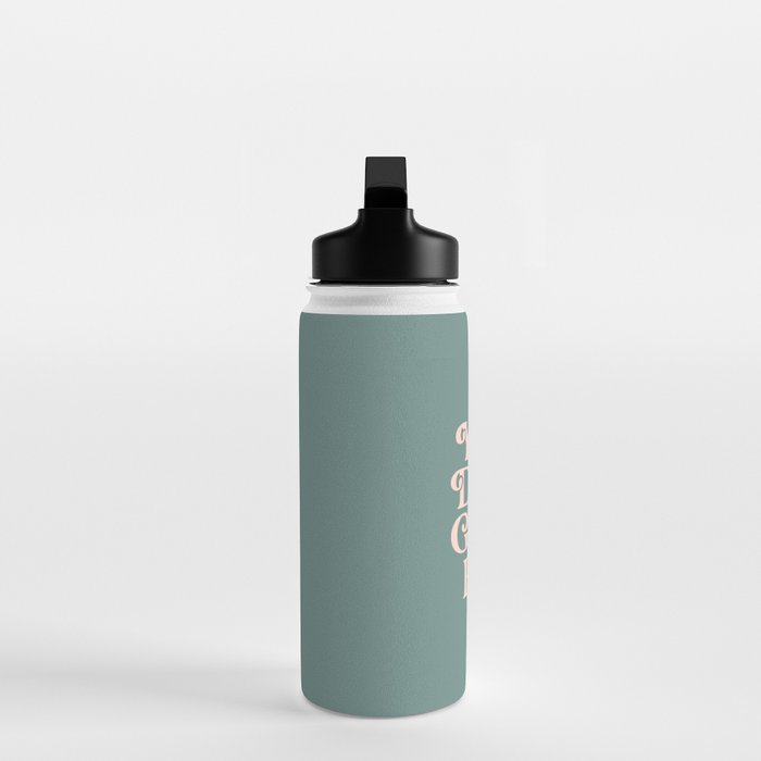 YOU'RE DOING GREAT BITCH green and peach pink Water Bottle Gallery Image 3